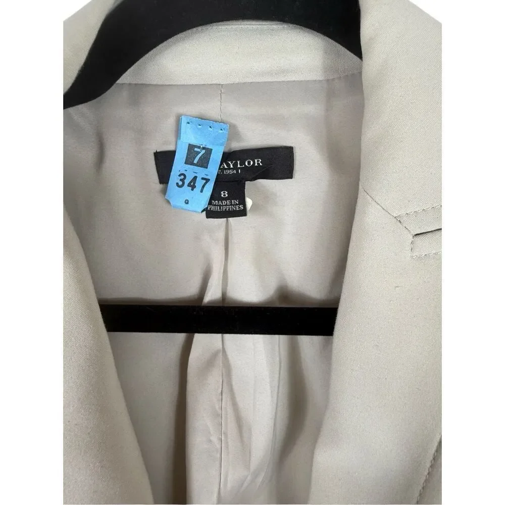 Ann Taylor Light Beige Suit Jacket- size 8